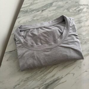 Athleta Heather Gray Crew Neck Tee